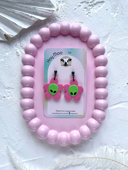 'Animal Flower' Pink Dangle