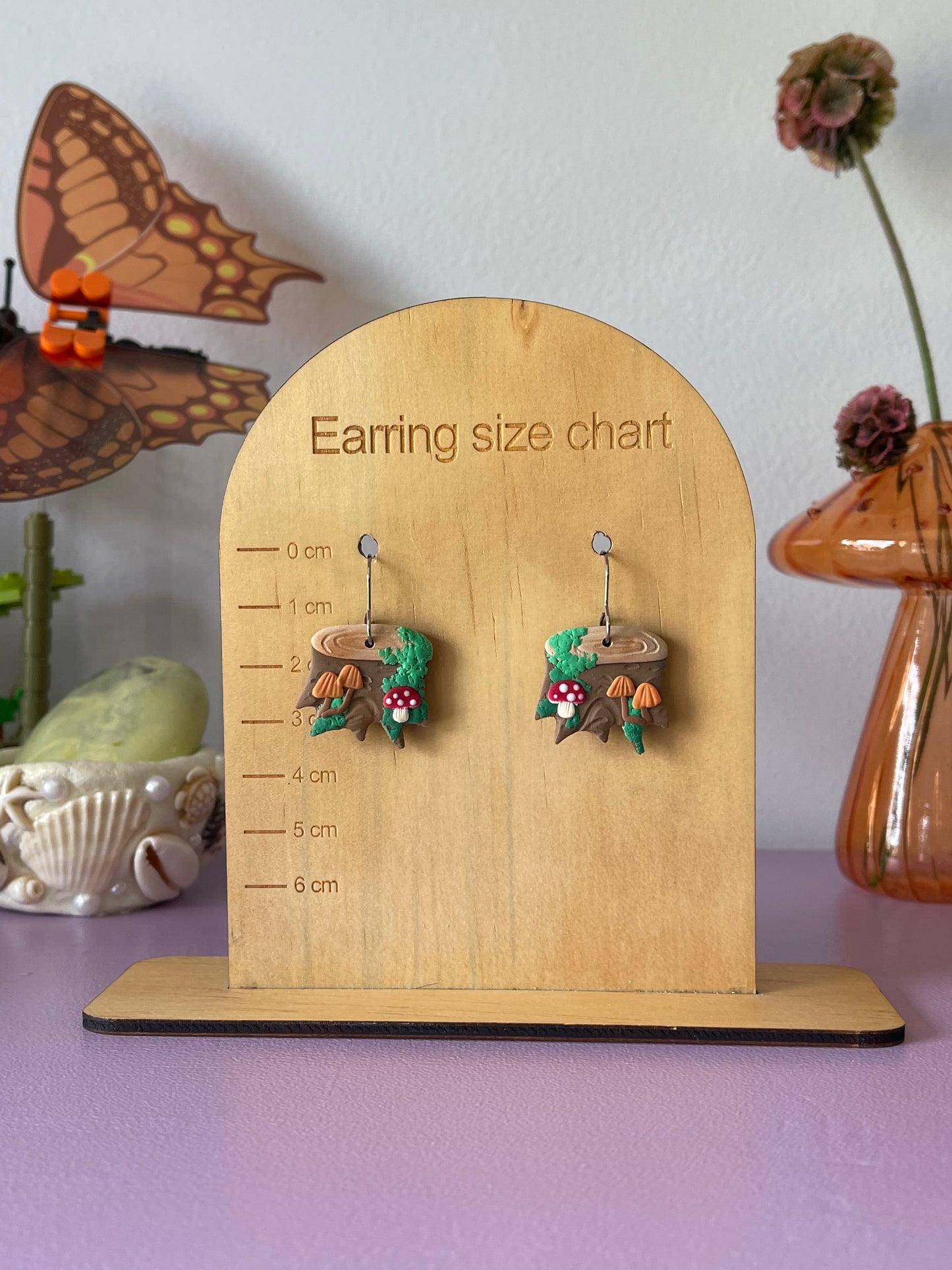 'Mushroom Stump' Small Dangle