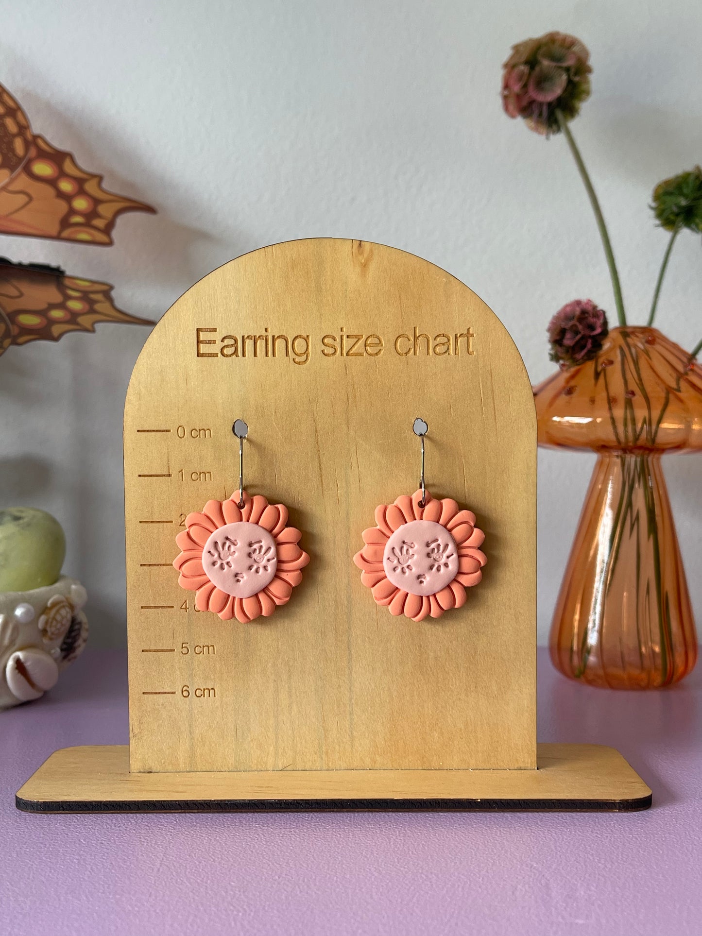 'Peach Flower' Dangle