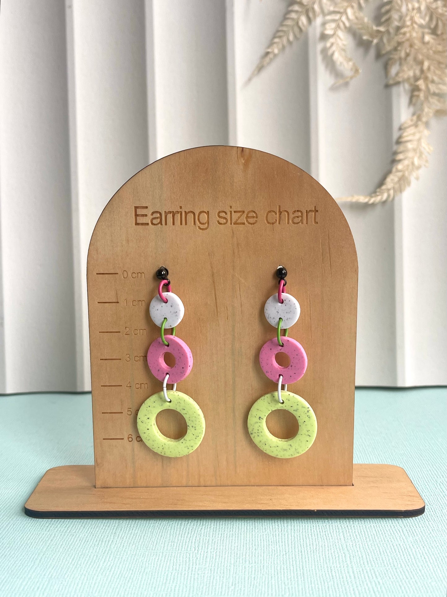 'Granite' Tiered Circles Dangle