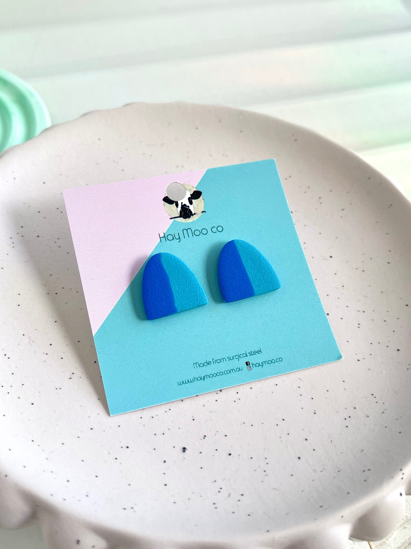 'Blue Stripe' Arch Stud