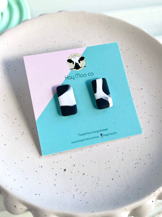 'Zebra' Rectangle Stud