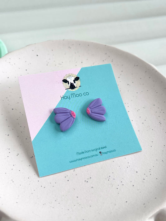 'Purple' Flower Stud