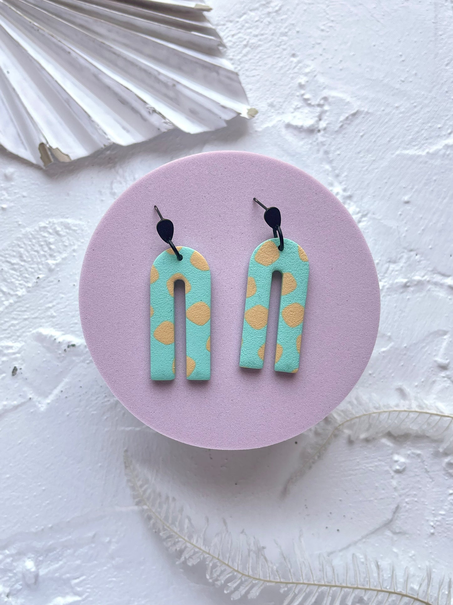 'Lemon Wave' Long Arch Dangle