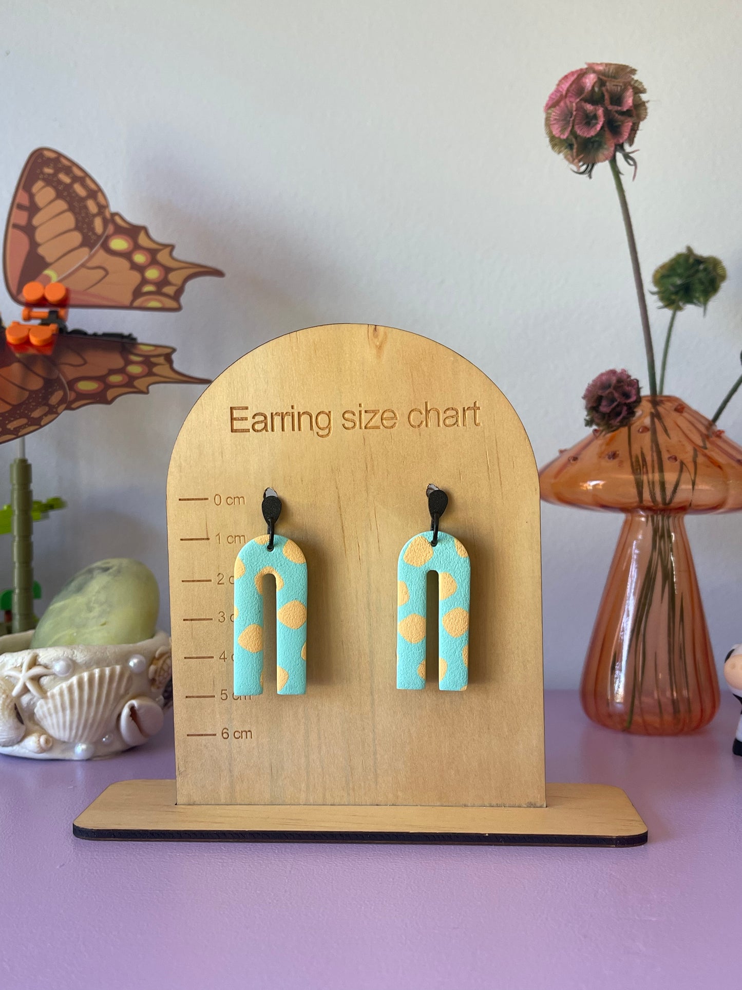 'Lemon Wave' Long Arch Dangle