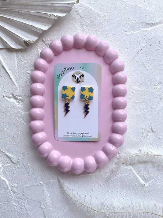 'Golden Sky' Lightning Charm Dangle