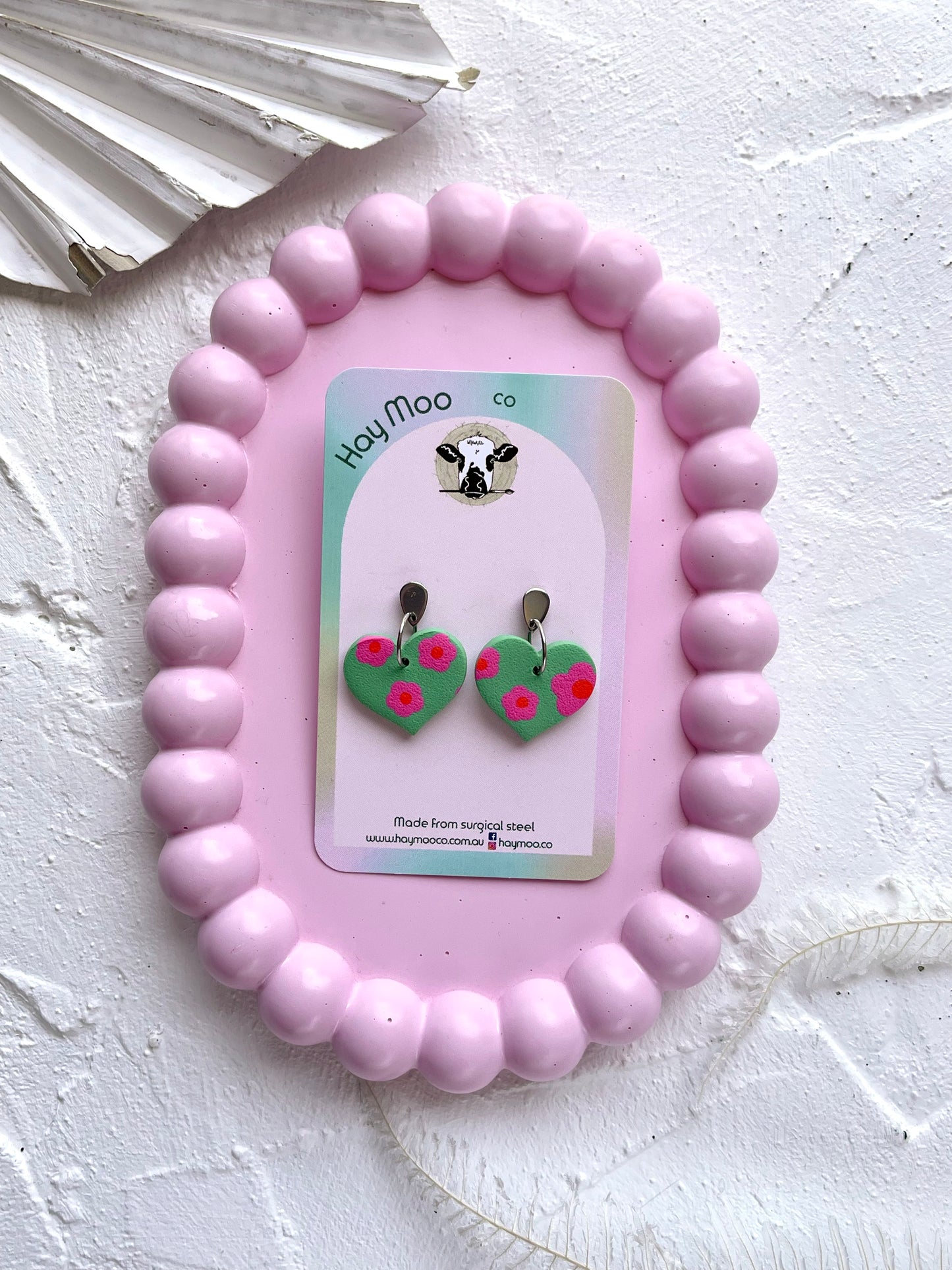 'Pink Petals' Heart Dangle
