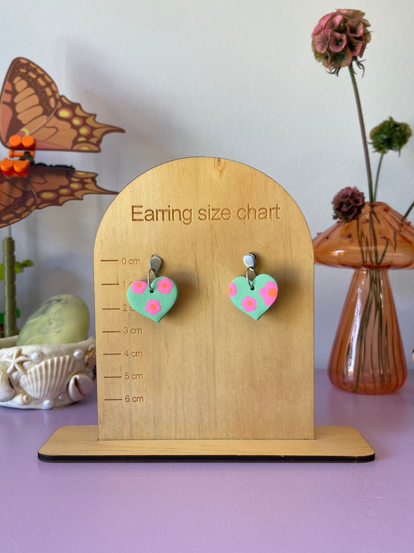 'Pink Petals' Heart Dangle