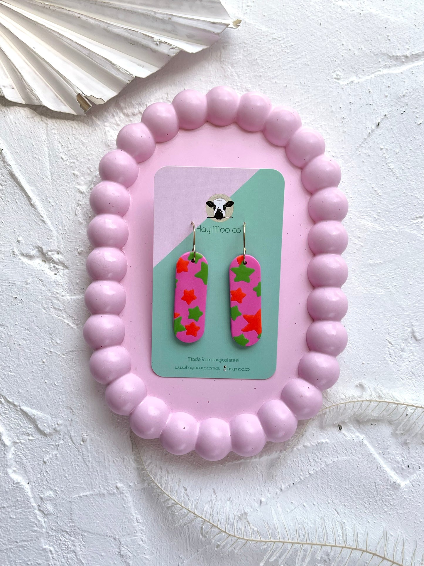 'Neon Stars' Pill Dangle
