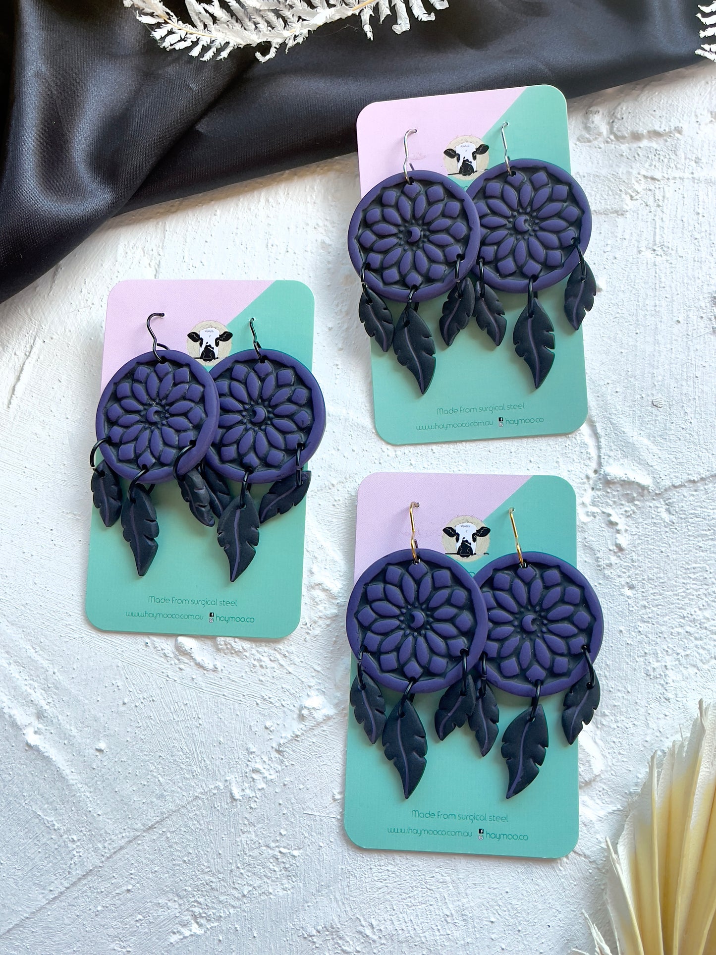 'Witchy' Purple Dreamcatcher Dangle