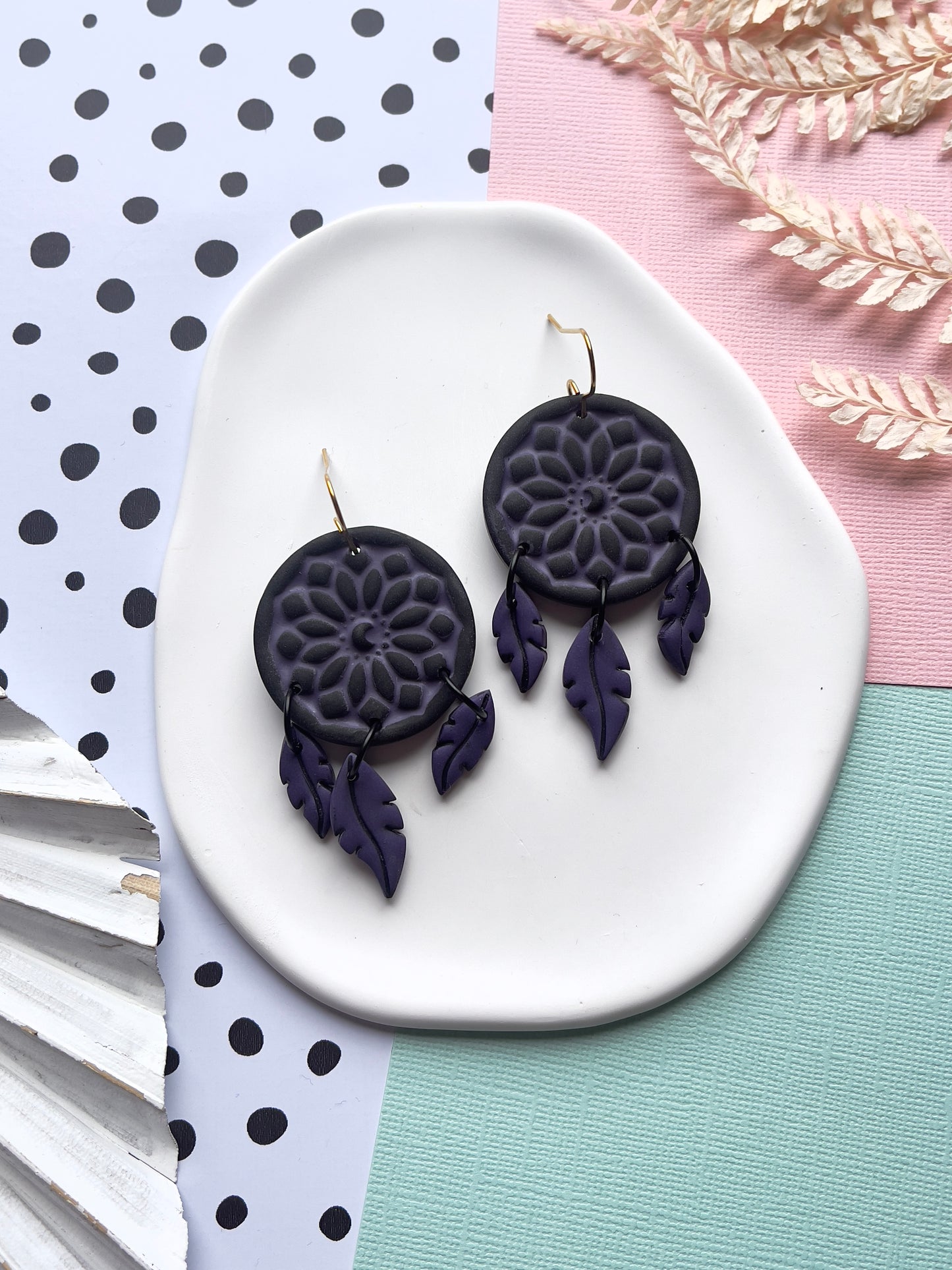 'Witchy' Black Dreamcatcher Dangle