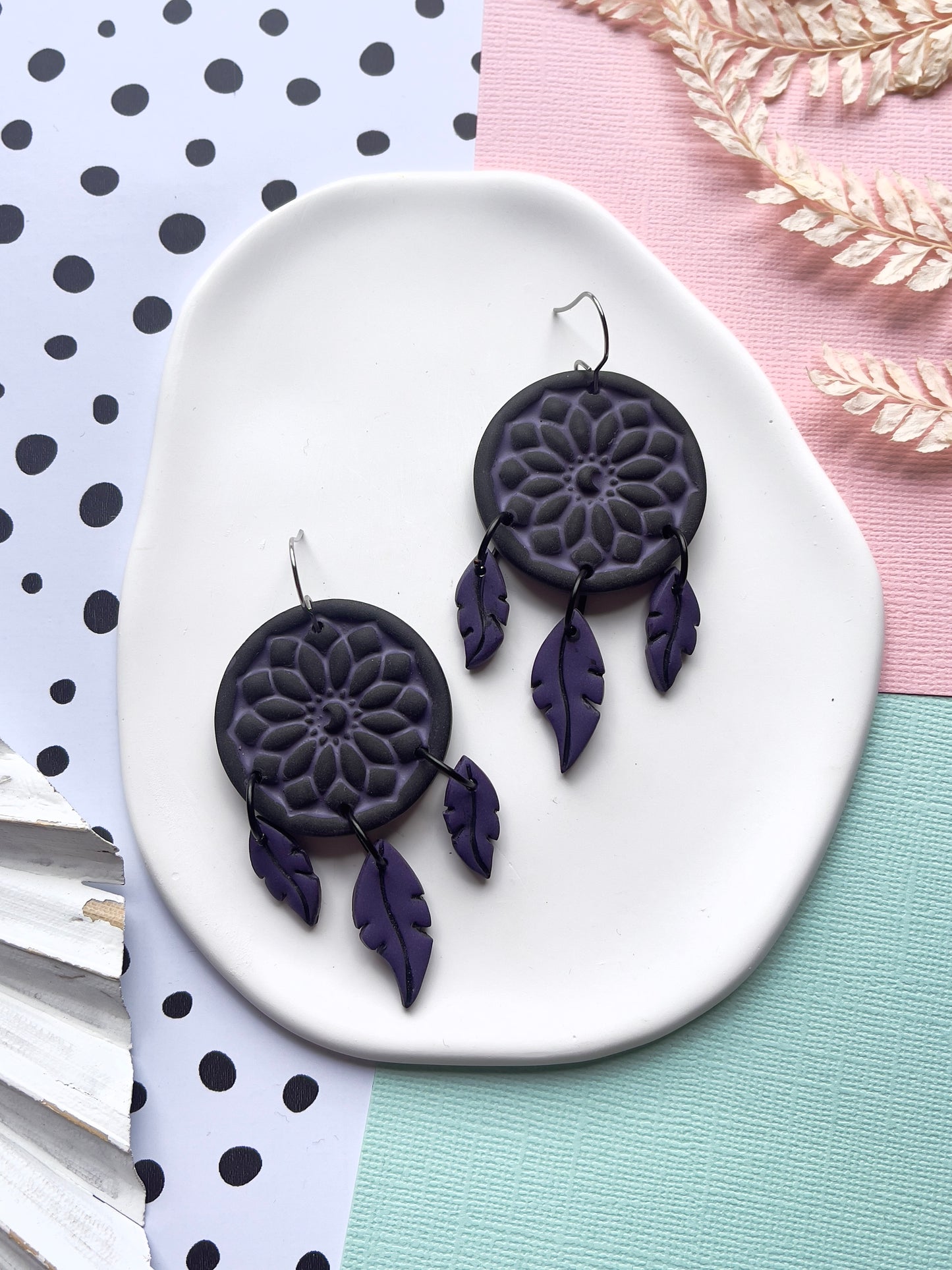 'Witchy' Black Dreamcatcher Dangle