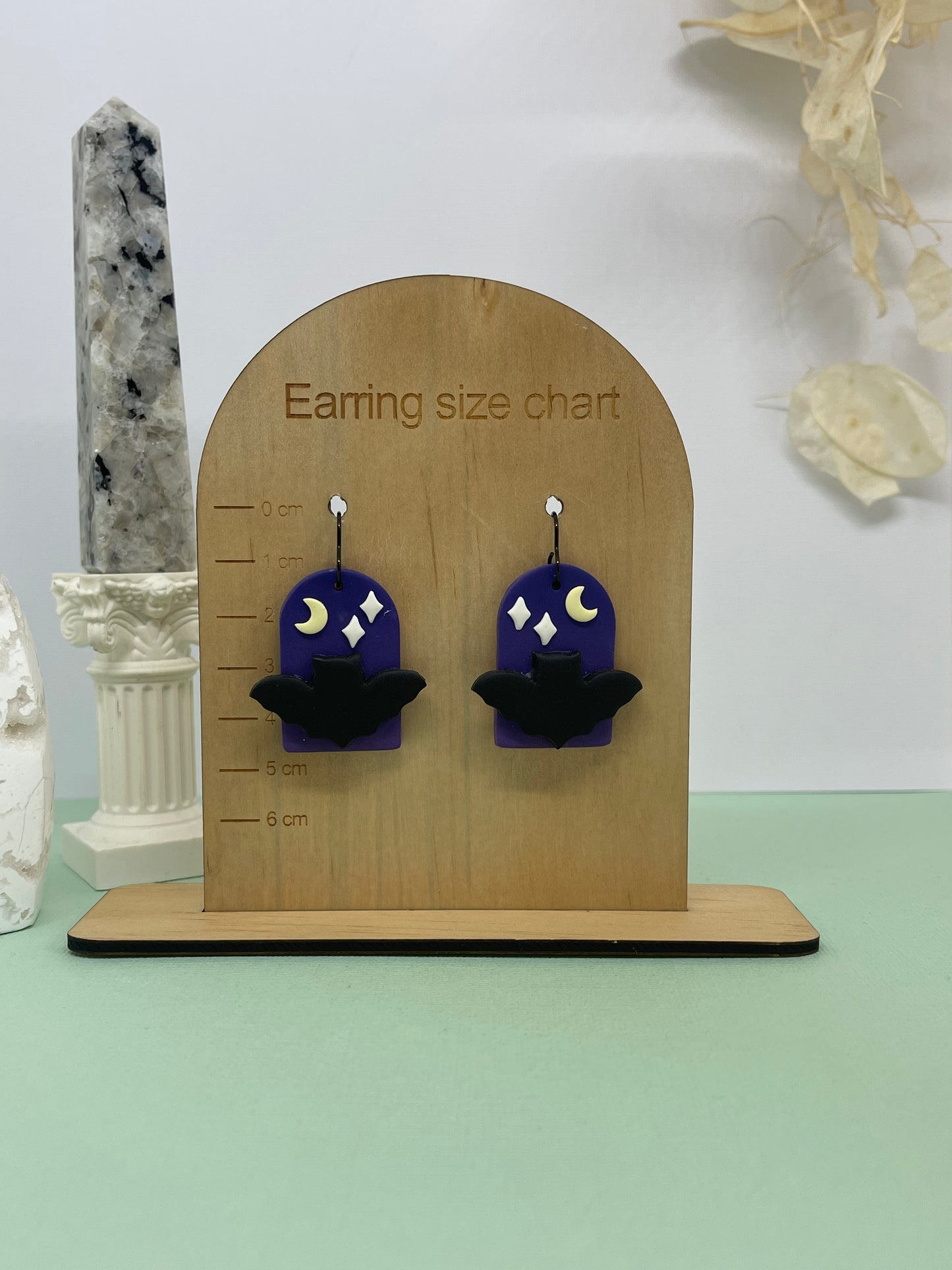 'Witchy' Night Bat Arch Dangle