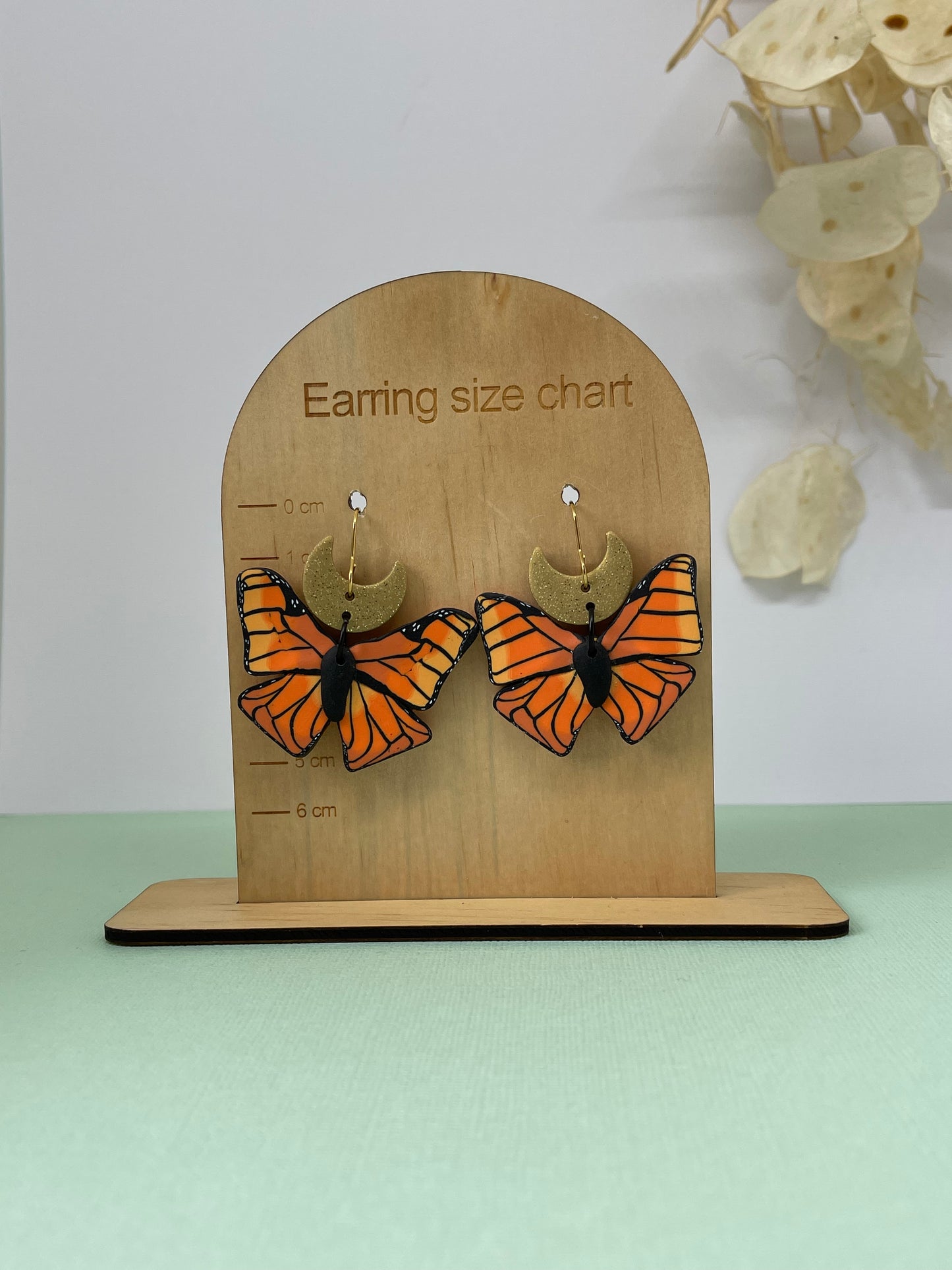 'Monarch Butterfly' Big Moon Charm Dangle