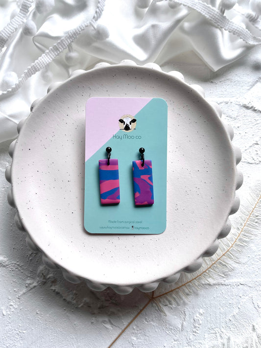 'Cotton Candy' Rectangle Dangle