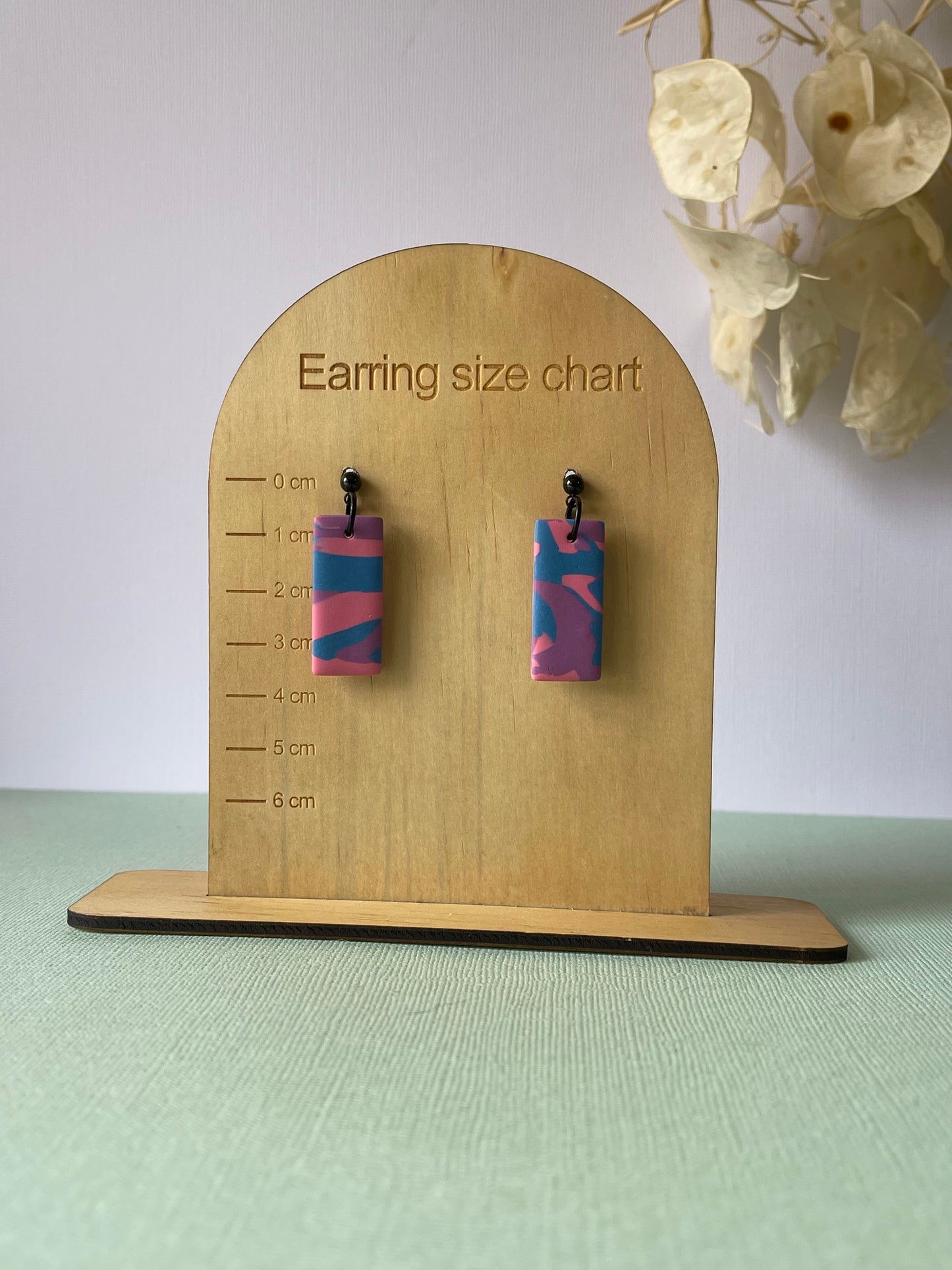 'Cotton Candy' Rectangle Dangle