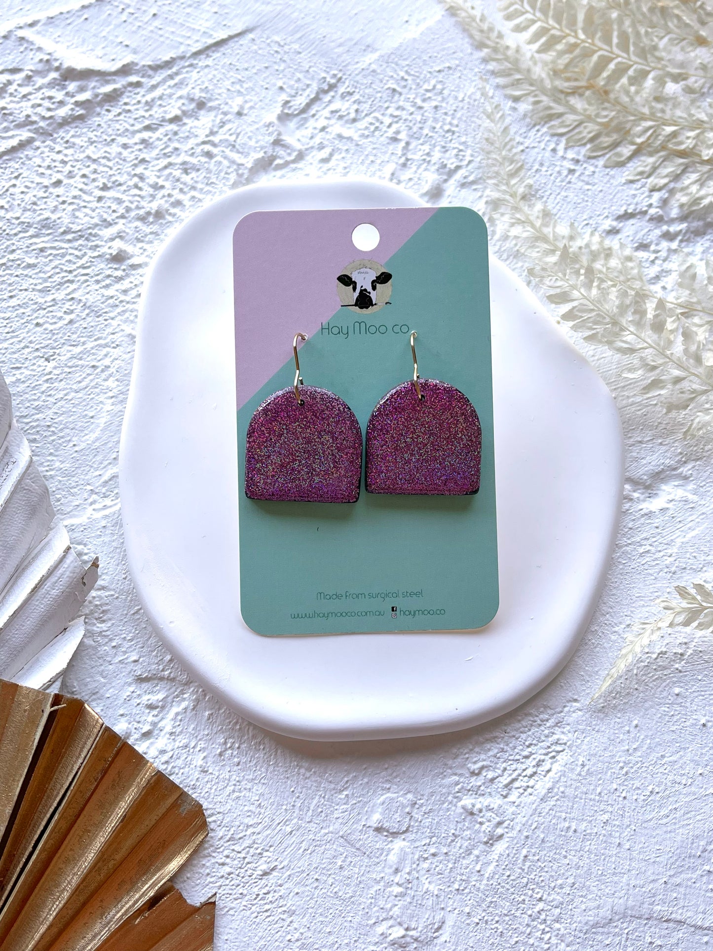 'Glitter' Arch Dangles