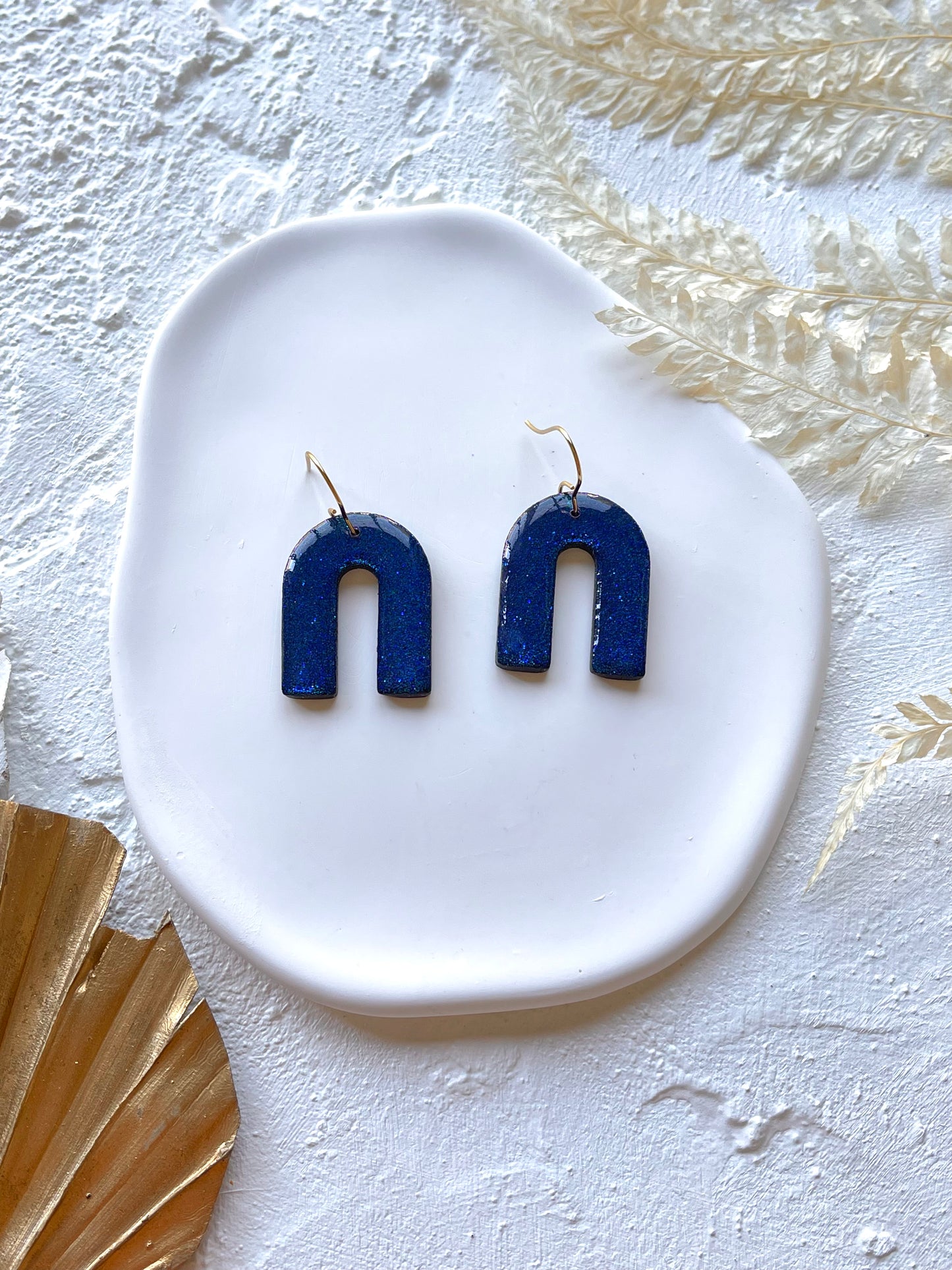 'Glitter' Open Arch Dangles