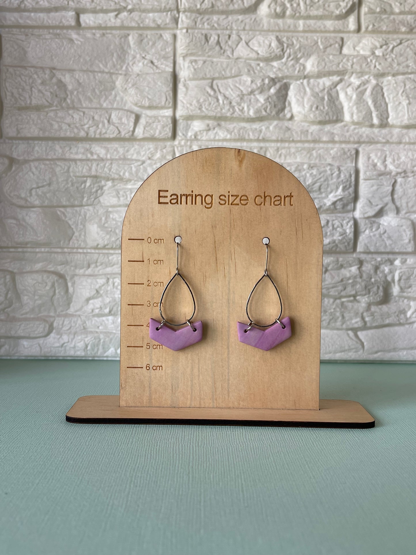 'Purple' Teardrop Charm Dangle