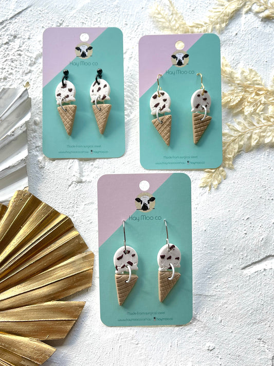'Vanilla Choc Chip Ice Cream' Dangles