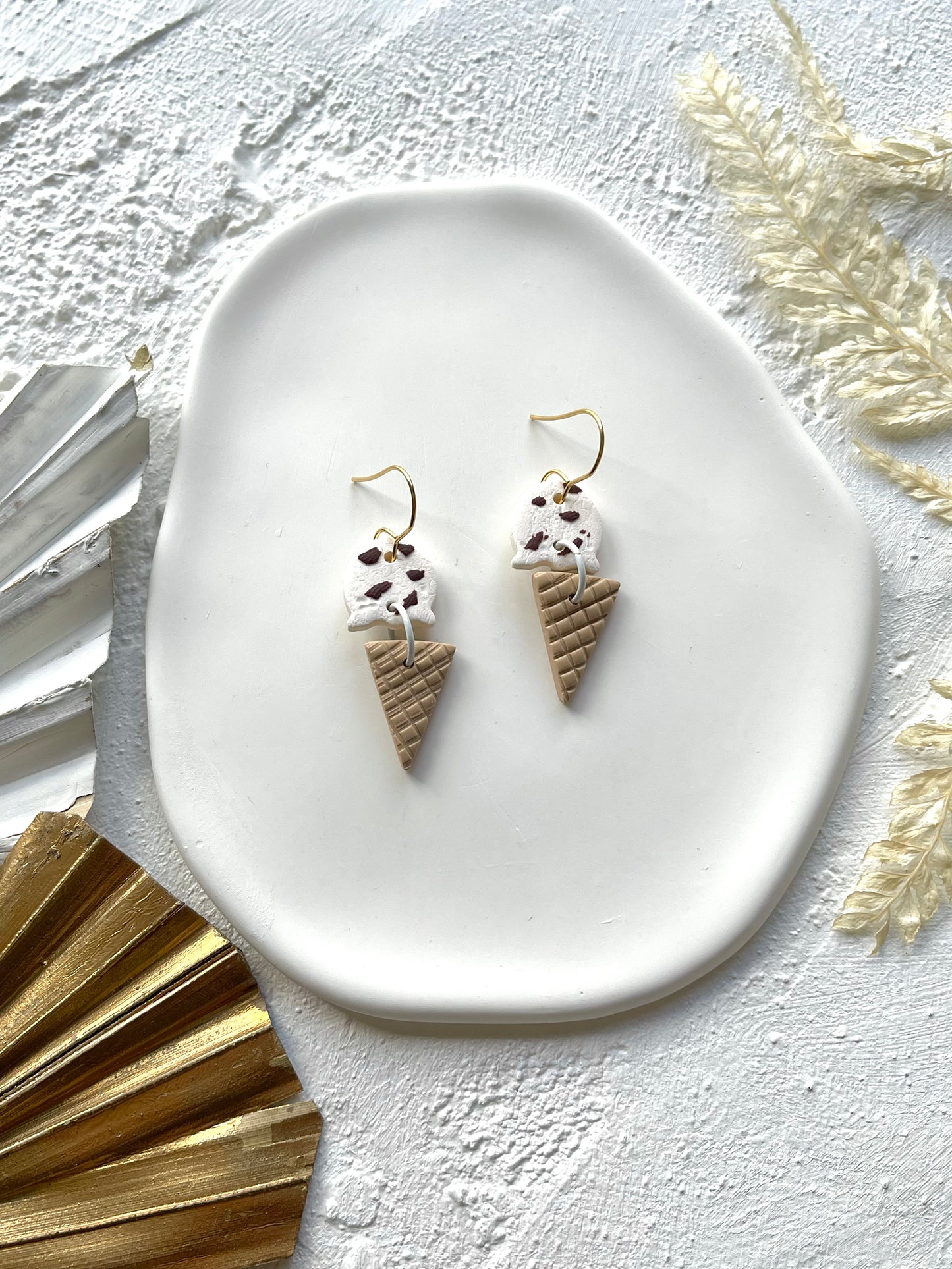 'Vanilla Choc Chip Ice Cream' Dangles