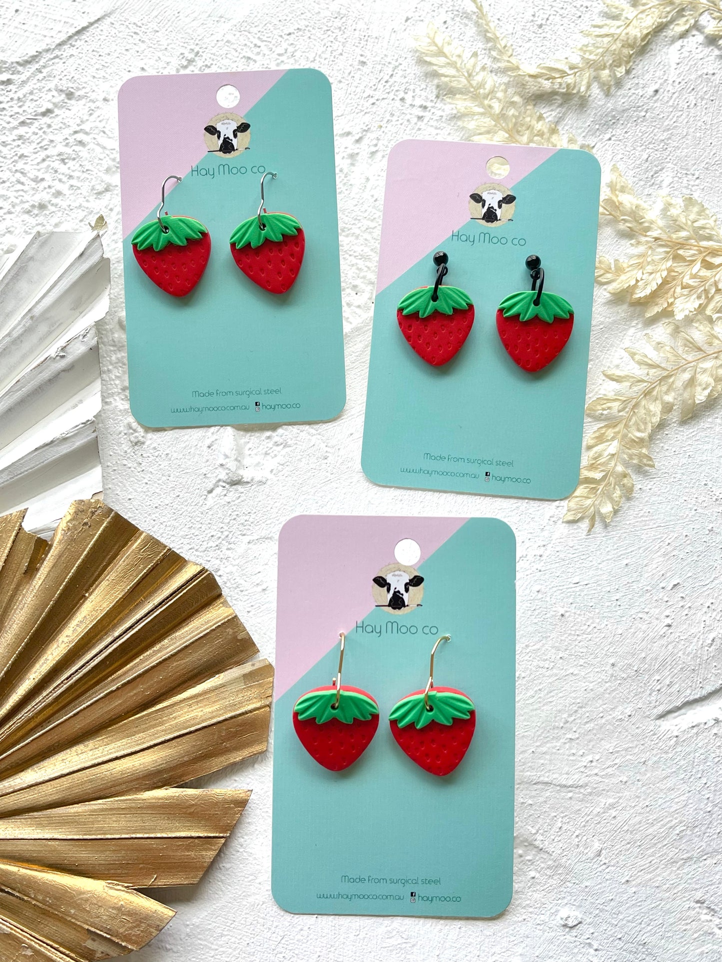 'Strawberries' Small Dangle