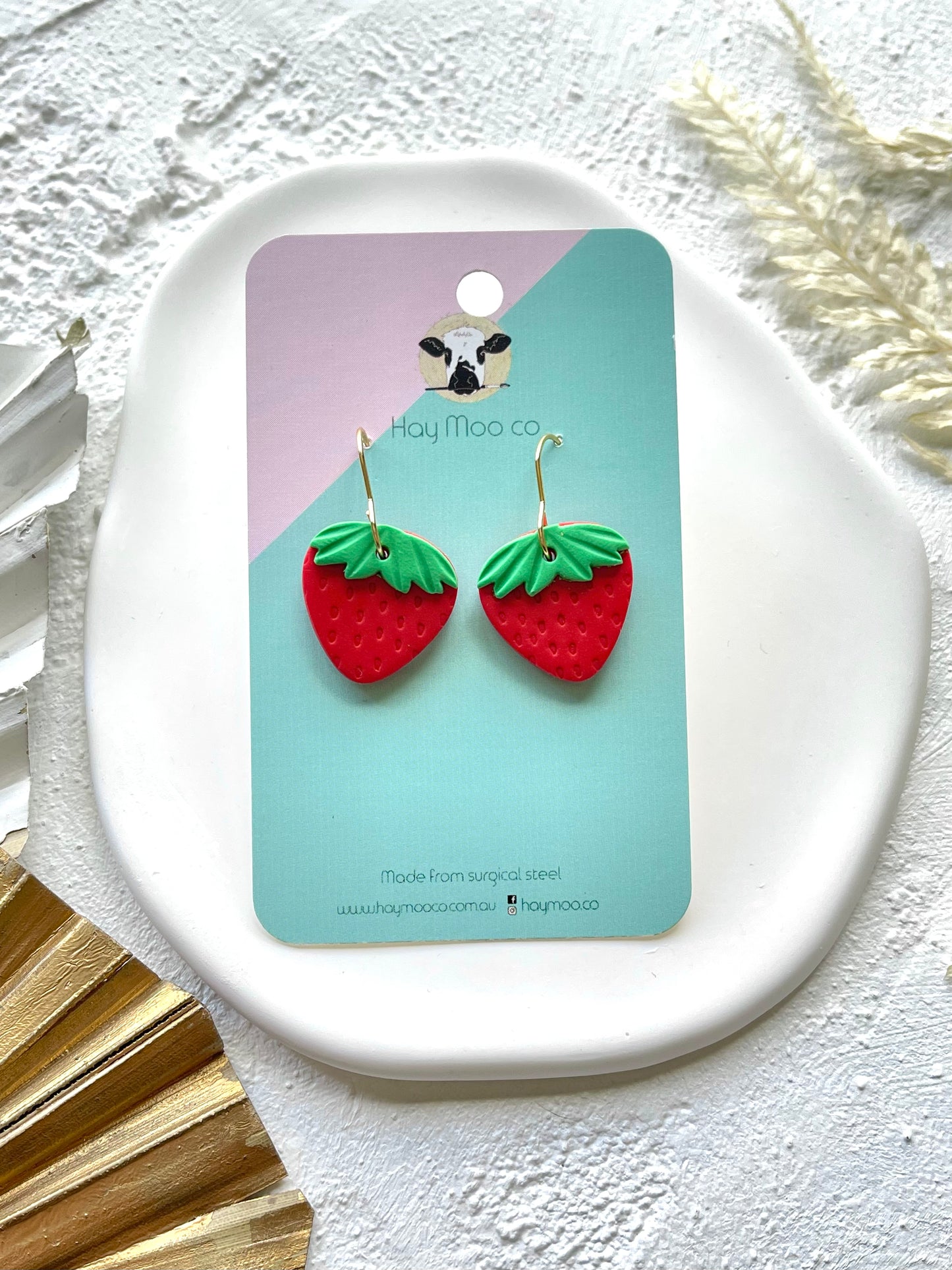 'Strawberries' Small Dangle