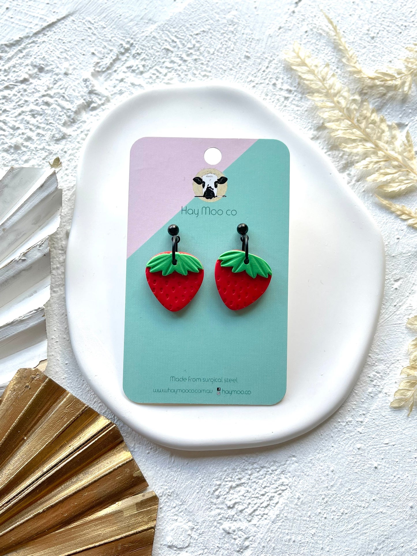 'Strawberries' Small Dangle