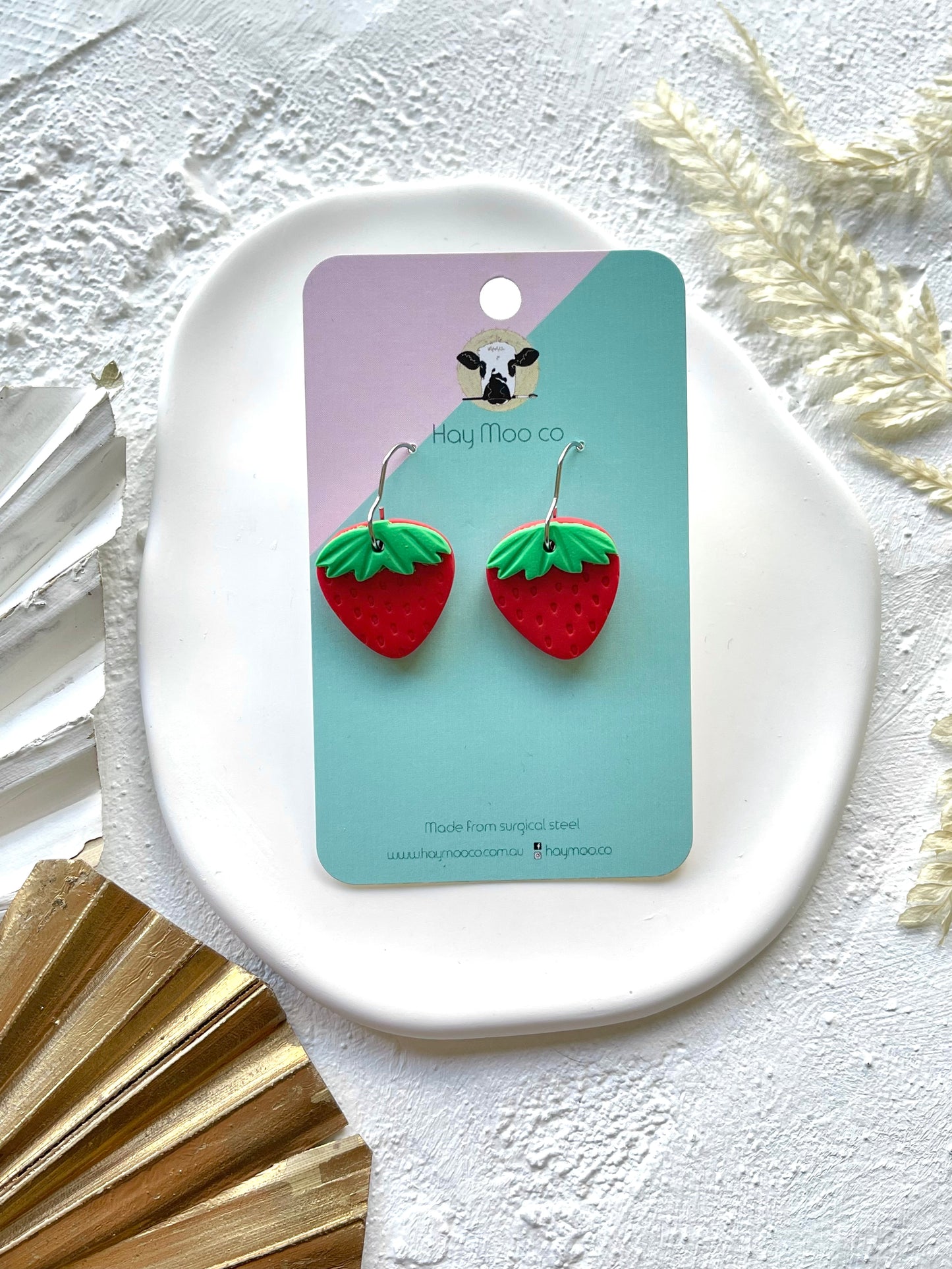 'Strawberries' Small Dangle