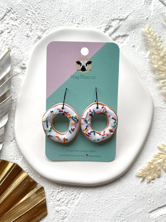 'Vanilla Donut' Large Dangles