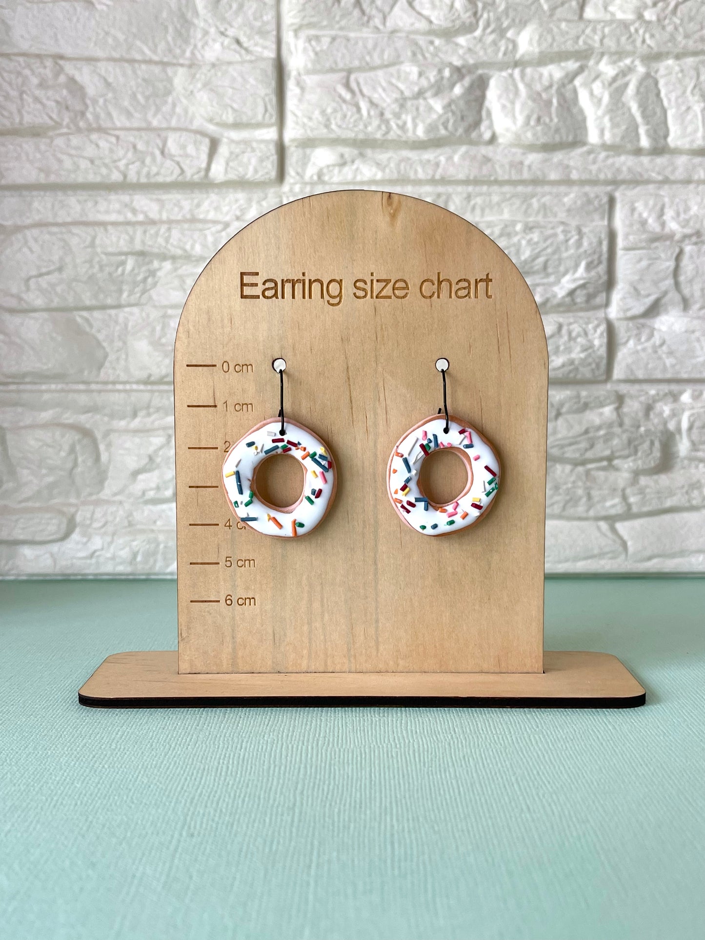 'Vanilla Donut' Large Dangles