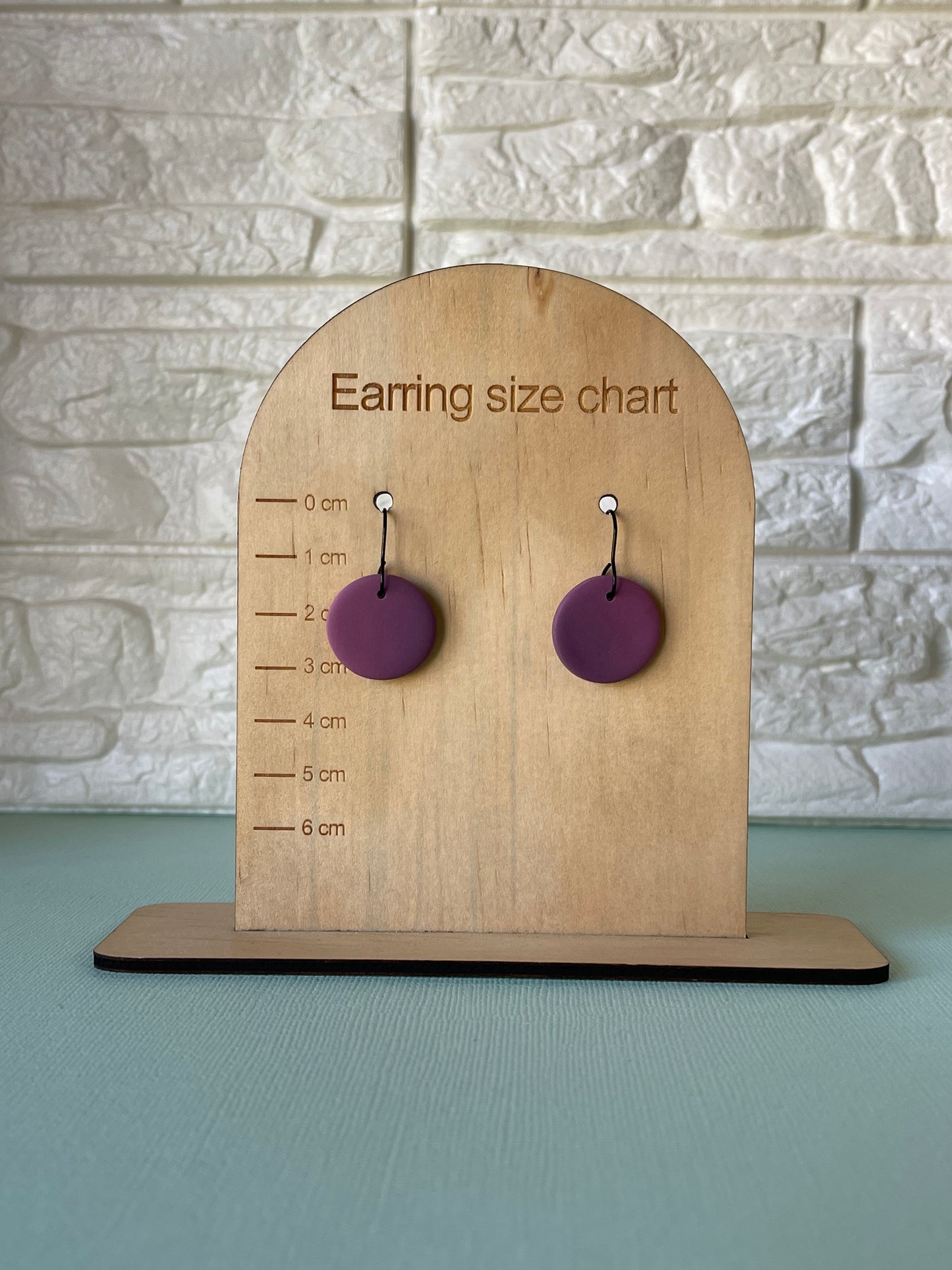 'Basic Staple' Ombre Purple Circle dangle