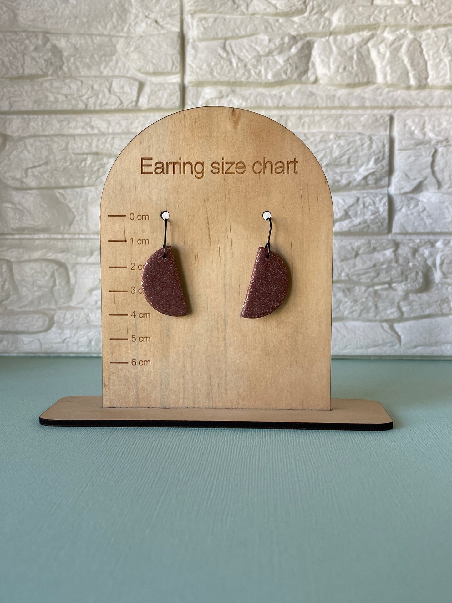 'Basic Staple' Bronze Semi Circle Dangle