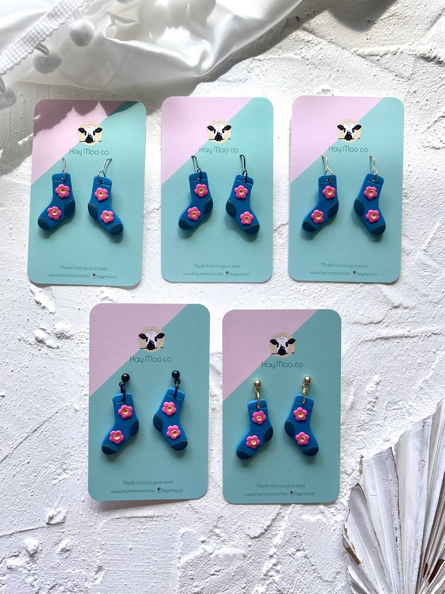 'Flower Socks' Dangle