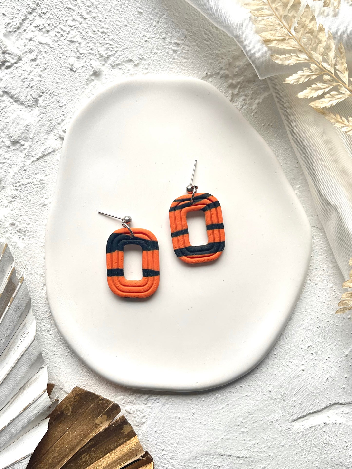 'Tiger' Rectangle Dangle