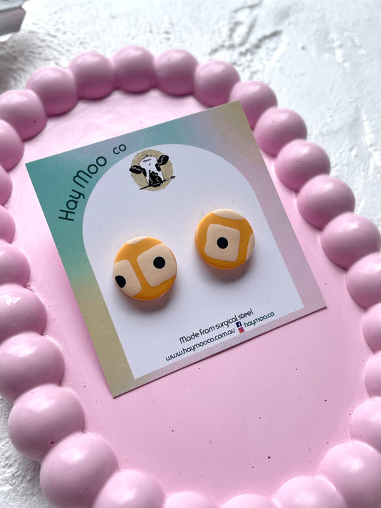 'Honey Pop' Circle Stud