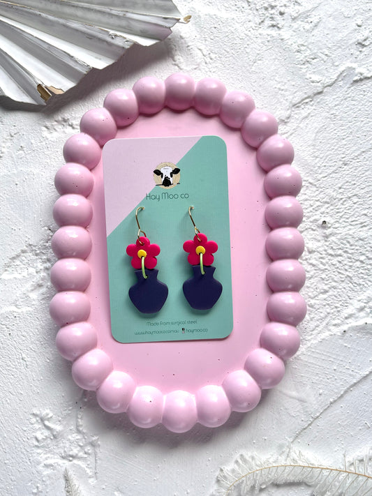 'Flower & Vase' Dangle