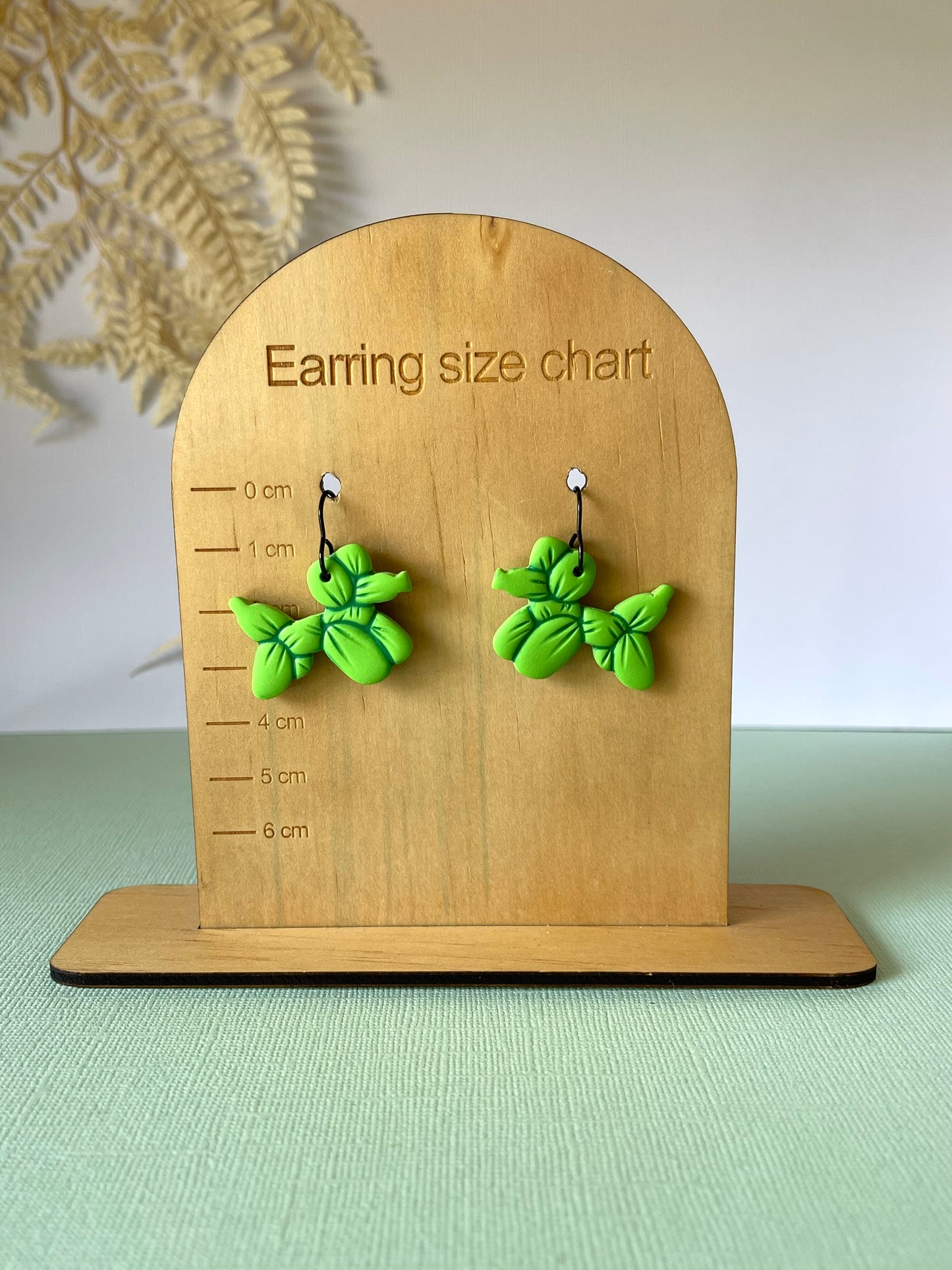 'Balloon Dog' Green Dangle