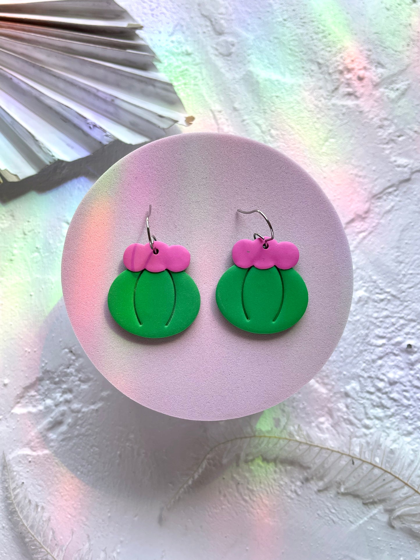 'Barrel Cactus' Dangle