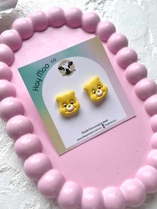 'Carebear' Yellow Stud