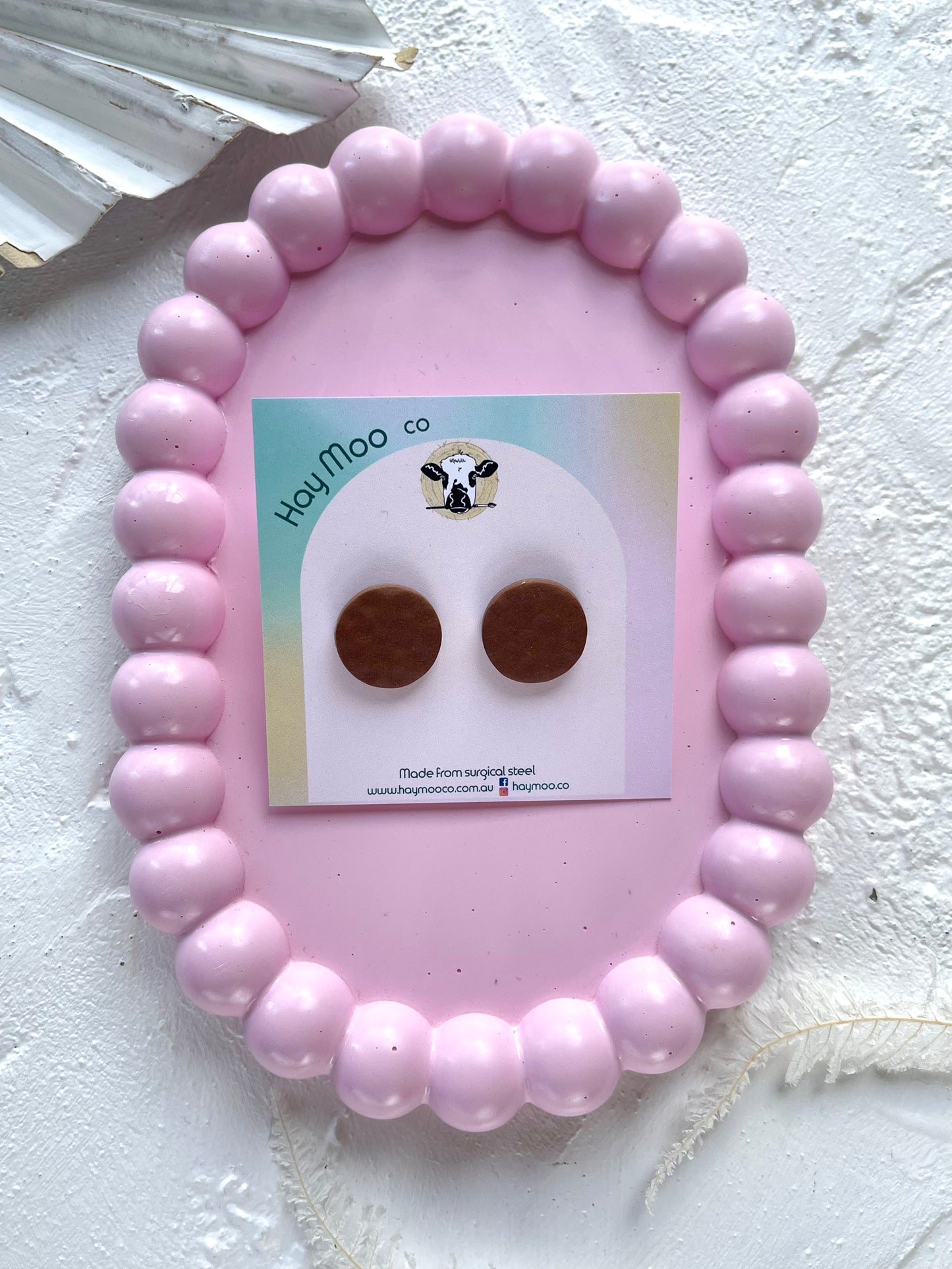 'Brown' Circle Stud