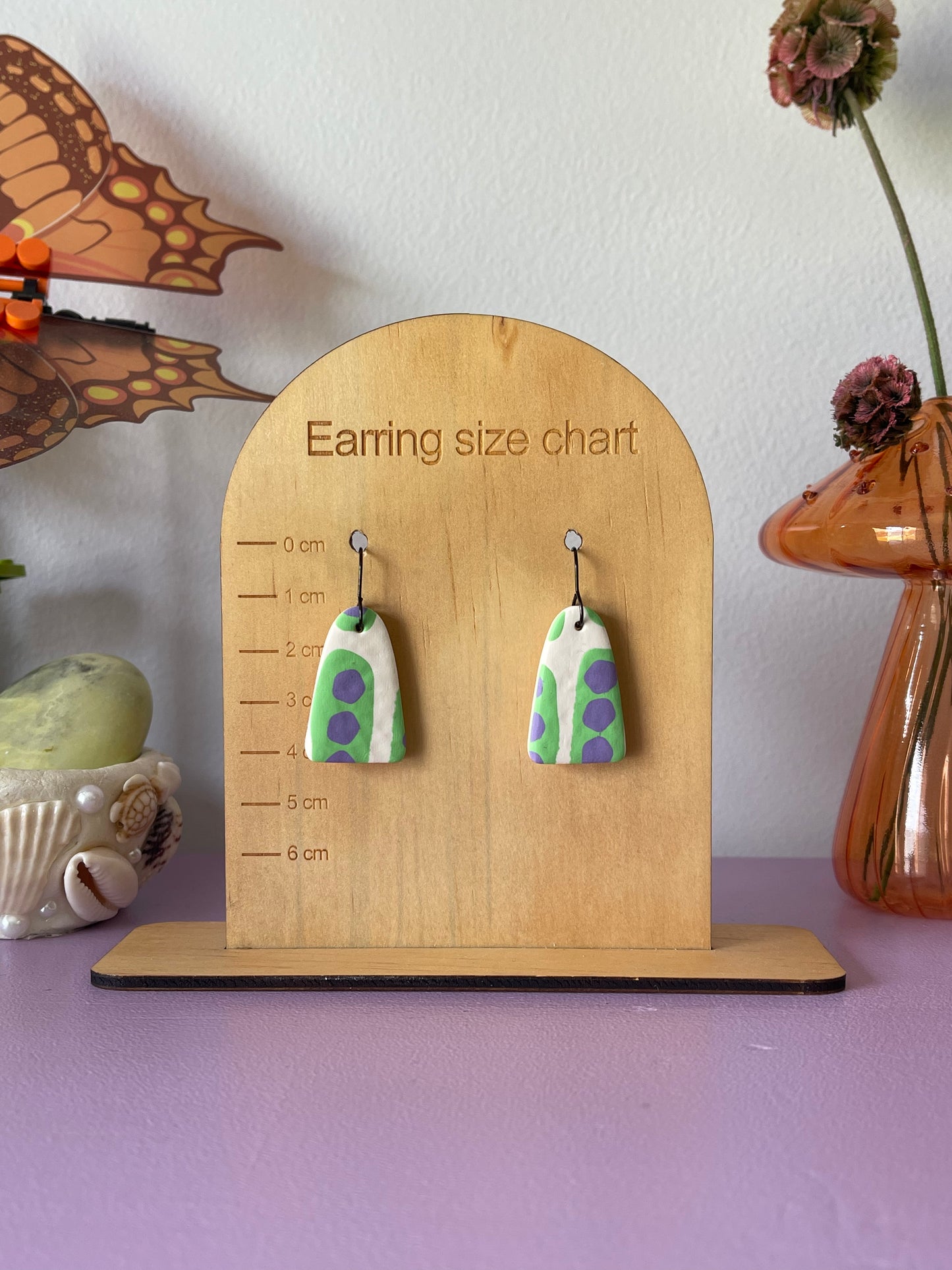 'Violet Bloom' Arch Dangle