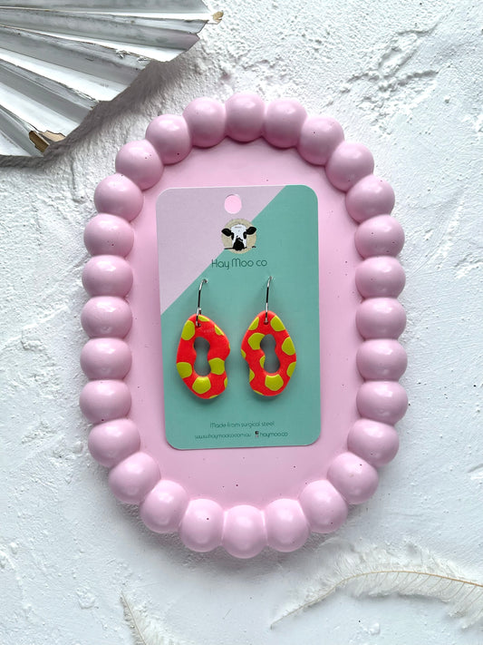 'Lime Burst' Wavy Dangle