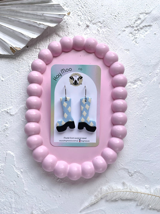 'Milk Sky' Boot Dangle