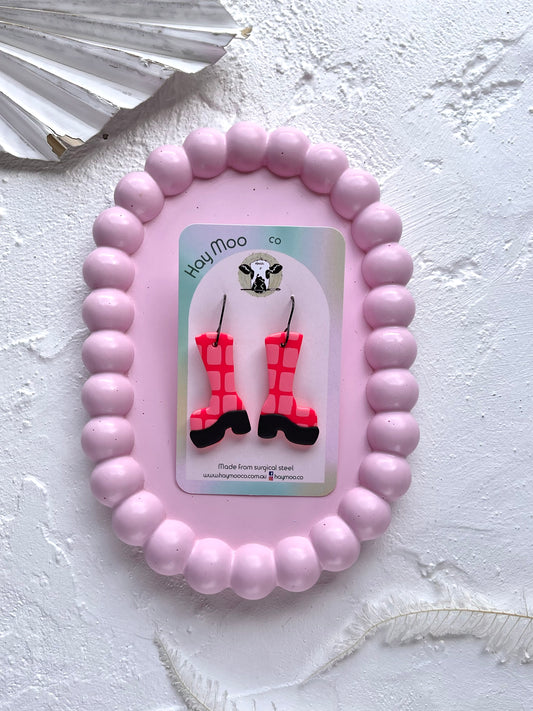'Pixel Pink' Boot Dangle
