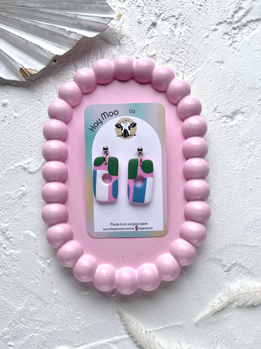 'Pastel Patch' Rectangle Dangle