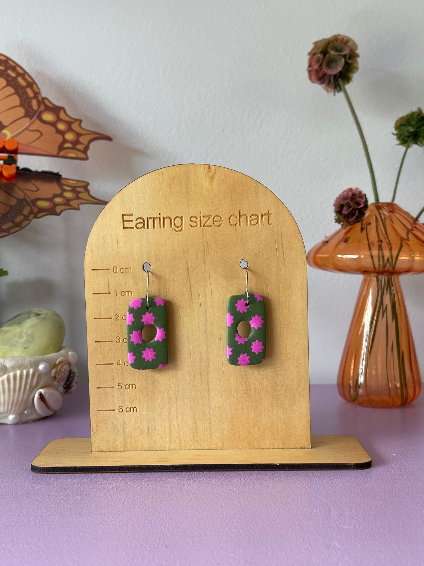 'Star Fern' Rectangle Dangle