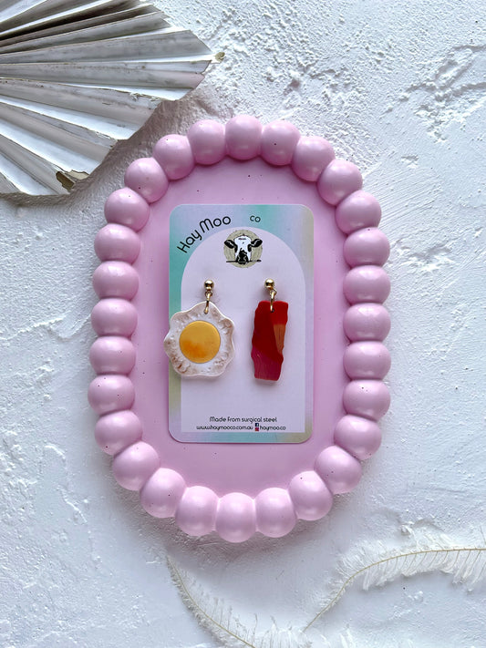 'Bacon & Egg' Dangle