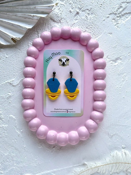 'Ring Pop' Blue Dangle