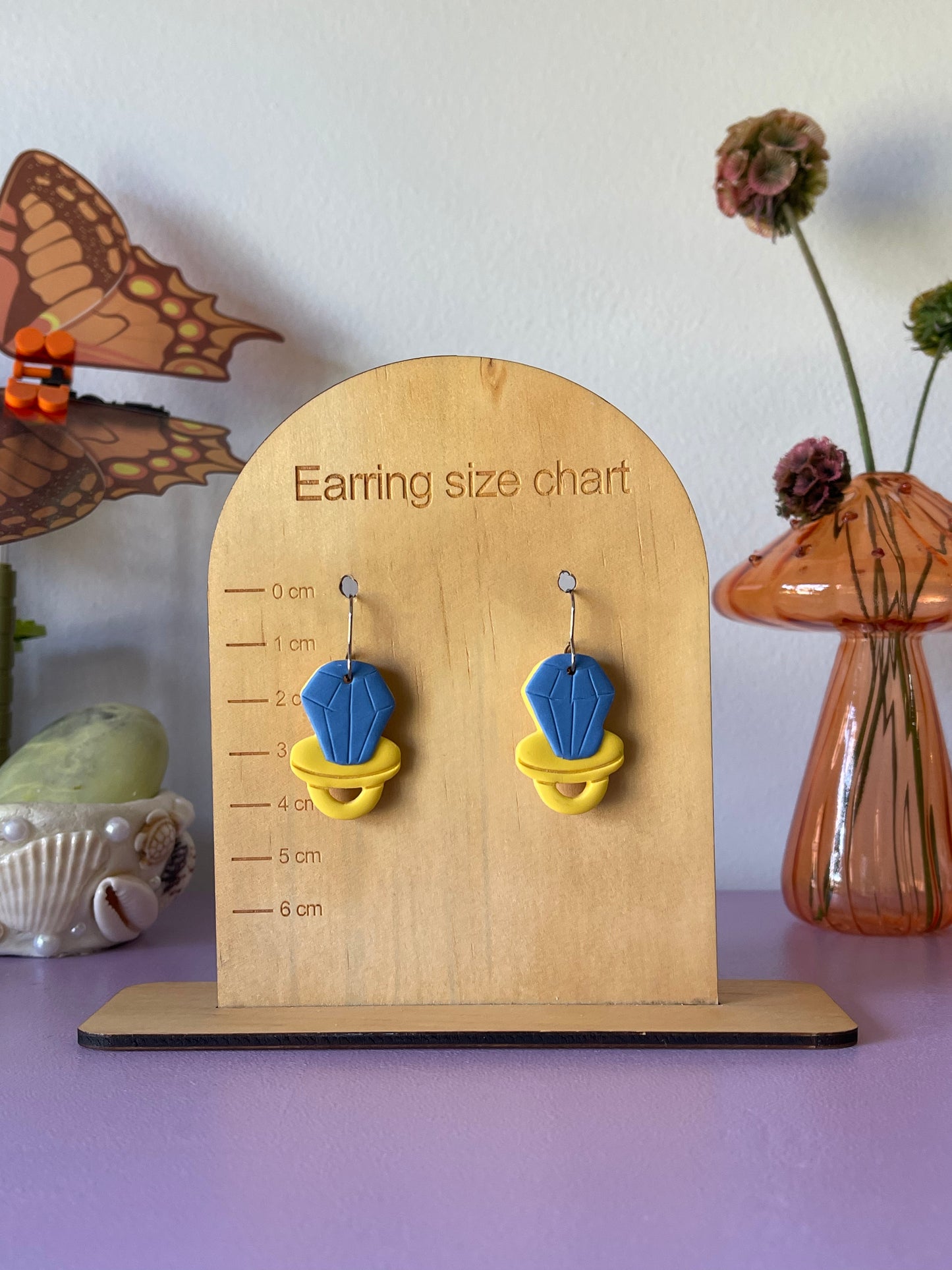 'Ring Pop' Blue Dangle